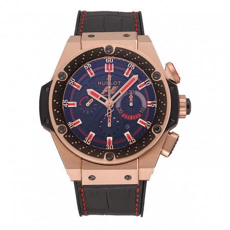 Swiss Hublot Big Bang Limited Edition Formula 1 Black And Red Dial Gold Case Black Strap  62287