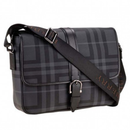 Burberry Grey Check Messenger Bag