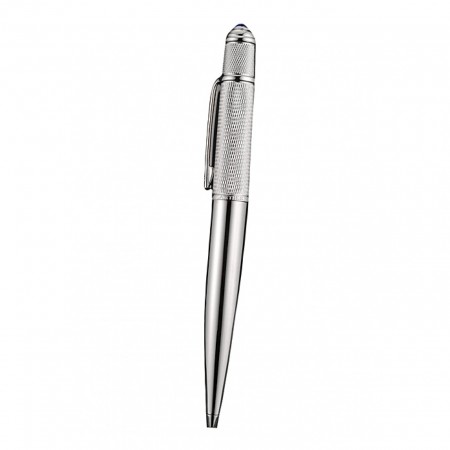 Cartier Silver Patterned Upper Body Silver Ballpoint Pen  622767