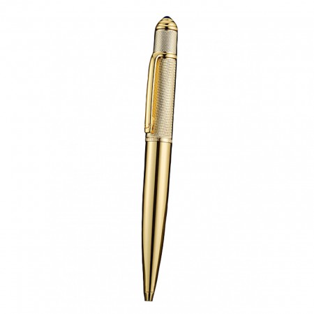 Cartier Gold Patterned Upper Body Gold Ballpoint Pen  622766