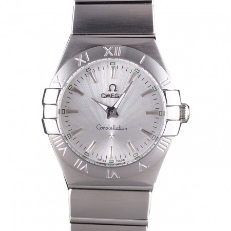 Omega Constellation Grey Dial Stainless Steel Band  621458