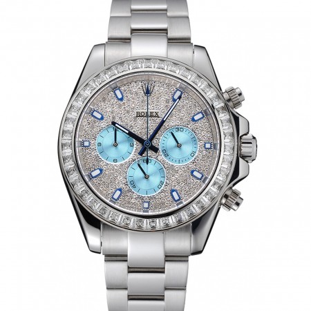 Rolex Cosmograph Daytona Diamond Dial Stainless Steel Case And Bracelet  1454251