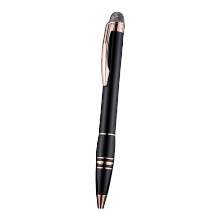 MontBlanc Starwalker Red Gold Rimmed Black Ballpoint Pen  622817