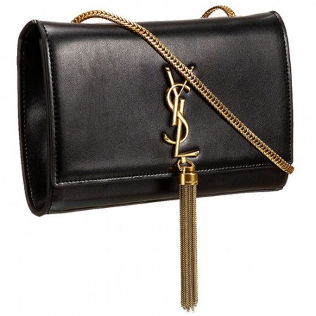 Saint Laurent Medium Cassandre Tassel Black Bag 608308