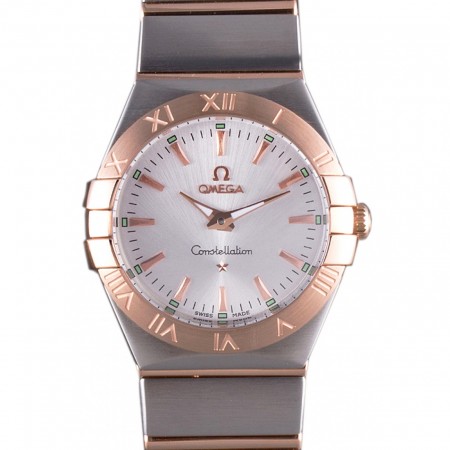 Omega Constellation Rose Gold Bezel Two Tone Band som101  621481