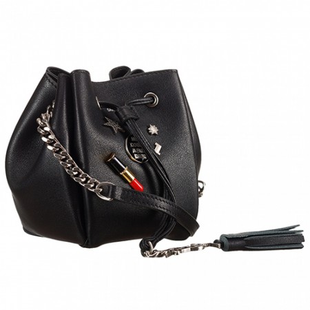 Saint Laurent Black Monogram Pin Small Bucket Bag 18927028
