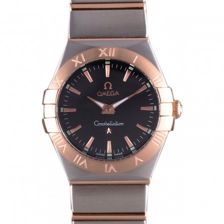 Omega Constellation Rose Gold Bezel Two Tone Band som100  621480