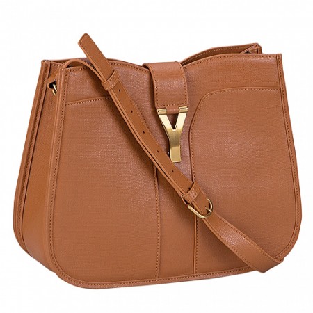 YSL Cabas Shoulder Bag Tan
