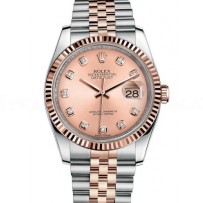 AAA Replica Rolex Datejust 36mm Stainless Steel and Rose Gold Midsize Watch 116231-0057