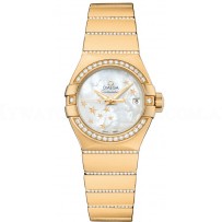 AAA Replica Omega Constellation Brushed Chronometer Star 27mm Ladies Watch 123.55.27.20.05.002