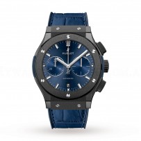 Swiss Hublot Classic Fusion Ceramic Blue Chronograph 521.CM.7170.LR 45mm