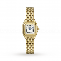 Swiss Panthère de Cartier watch, Mini, yellow gold