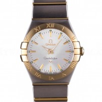 Omega Constellation White Dial Two Tone Band som90  621470