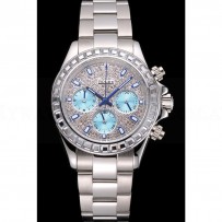 Rolex Daytona Diamond Dial And Bezel Stainless Steel Case And Bracelet