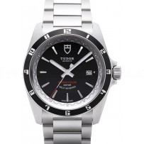 AAA Replica Tudor Grantour Date Black Dial Steel Strap Mens Watch 20500N-1