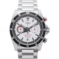 AAA Replica Tudor Grantour Chrono Fly Back White Dial Steel Strap Mens Watch 20550N-95730white
