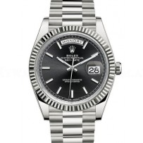 AAA Replica Rolex Day-Date 40mm White Gold Mens Watch 228239-0004