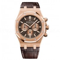 AAA Replica Audemars Piguet Royal Oak Chronograph Brown Dail Watch 26331OR.OO.D821CR.01
