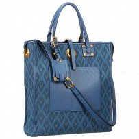 Valentino Viva Valentino Fabric Vertical Tote Bag Blue