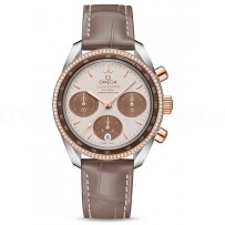 AAA Replica Omega Speedmaster "Cappuccino" 38 mm Watch 324.28.38.50.02.002