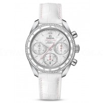 AAA Replica Omega Speedmaster 38mm Co-Axial MOP Diamond Watches 324.38.38.50.55.001