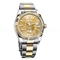 AAA Replica Rolex Oyster Perpetual Sky-Dweller Dual Time Zone Automatic Watch 326933