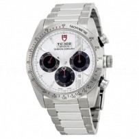 AAA Replica Tudor Fastrider Chronograph White Dial Stainless Steel Mens Watch 42000