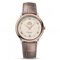 AAA Replica Omega De Ville Prestige Co-Axial 36.8 mm Steel and Red Gold White Dial Watch 424.23.37.20.09.001
