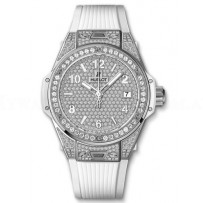 AAA Replica Hublot Big Bang One Click Steel White Full Pave 39mm Watch 465.SE.9010.RW.1604