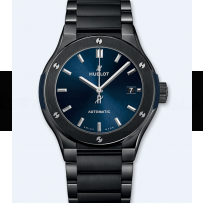 AAA Replica Hublot Classic Fusion Ceramic Blue Bracelet Watch 510.CM.7170.CM