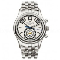 AAA Replica Patek Philippe Annual Calendar Chronograph Stainless Steel Leicester Watch 5960/1A-011