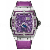AAA Replica Hublot Spirit Of Big Bang Moonphase Titanium Purple Watch 647.NX.4771.LR.1205
