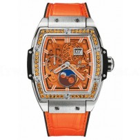 AAA Replica Hublot Spirit Of Big Bang Moonphase Titanium Orange Watch 647.NX.5371.LR.1206