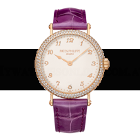 AAA Replica Patek Philippe Calatrava Rose Diamond Watch 7200/200R-001