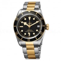 AAA Replica Tudor Heritage Black Bay Steel And Yellow Gold Watch 79733N