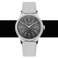 AAA Replica Patek Philippe Calatrava White Gold Gray Watch 4897G-010