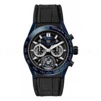 AAA Replica TAG Heuer Carrera "Tete de Vipere" Chronograph Tourbillon Chronometer Watch CAR5A93.FC6442