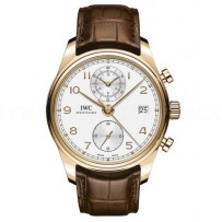 AAA Replica IWC Portugieser Chronograph Classic Red Gold Watch IW390301