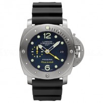AAA Replica Panerai Luminor Submersible 1950 3 Days GMT Automatic Titanio Pole2Pole Mens Watch PAM00719