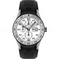 AAA Replica Tag Heuer Connected Modular 45mm Black Rubber Steel Bezel Watch SBF8A8014.11FT6076