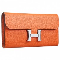 Hermes Constance Long Wallet Orange 608080
