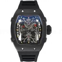 Richard Mille Tourbillion Rafael Nadal RM 27-01 Black Case Black Rubber Bracelet  1454253