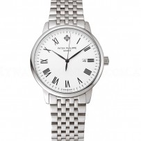 Patek Philippe Calatrava White Dial Stainless Steel Case And Bracelet 1453833