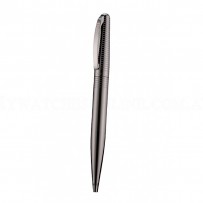 Christian Dior Horizontally Grooved Upper Body Dark Grey Ballpoint Pen  622749