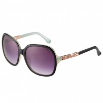Hermes Large Oversized Green Frame Sunglasses with Metallic Logo 308104
