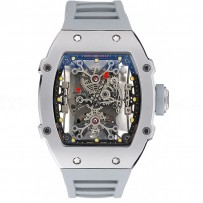 Richard Mille Tourbillion Rafael Nadal RM 27-01 Silver Case White Rubber Bracelet  1454255
