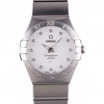 Omega Constellation White Dial Stainless Steel Band  621457