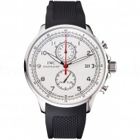 IWC Portugieser Yacht Club White Dial Stainless Steel Case Black Rubber Strap