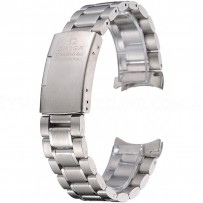 Omega Brushed Stainless Steel Link Bracelet  622484