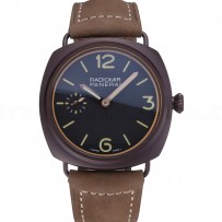 Panerai Radiomir Brown Stainless Steel Bezel Brown Leather Bracelet  622324